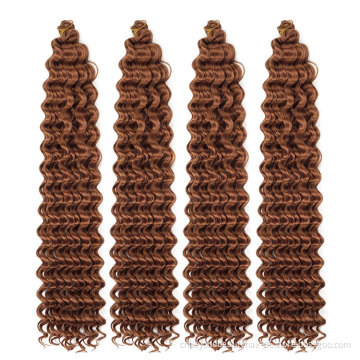 Deep Wave ombre curly Crochet hair for black women ali jumbo afro african hair crochet braid hair